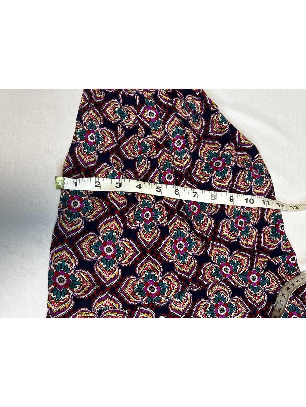 Express Halter Maxi Dress Size 4 Navy Medallion Floral Print Lined NWT - Picture 11 of 12